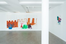 Ausstellungansicht malerei von Solweig de Barry Wolfsburg Junge Kunst