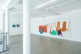 Ausstellungansicht malerei von Solweig de Barry Wolfsburg Junge Kunst