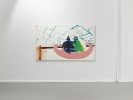 Schaukel Malerei Solweig de Barry Ausstellungsanscith, Sirene -Goldrausch 2020